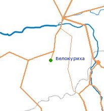  арта-схема автодороги Ѕийск - ”сть- ан, 62 км - Ѕелокуриха
