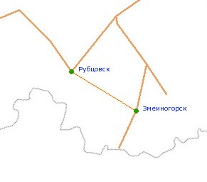  арта-схема автодороги –убцовск - «меиногорск