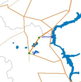  арта-схема автодороги Ўира - ћ-54, 241 км (ЌовосЄлово)