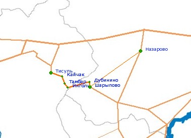 Карта шарыпово с номерами домов