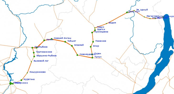 Карта северобайкальск иркутск