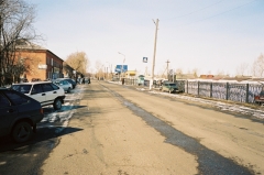Трасса М-53 "Байкал" Новосибирск-Иркутск. В городе Мариинск.